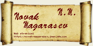 Novak Magarašev vizit kartica